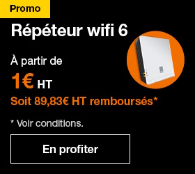 Répéteur Wifi 6E à partir de 1€ HT